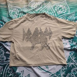 Def Leppard crop T-shirt